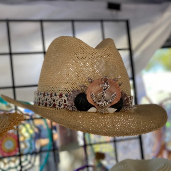 Pirate Anchor Panama Cowboy Sun Hat main image 4